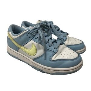 Nike Dunk Low Ocean Bliss Citron Tint Sneakers‎ Womens 6.5 Lace Up Streetwear